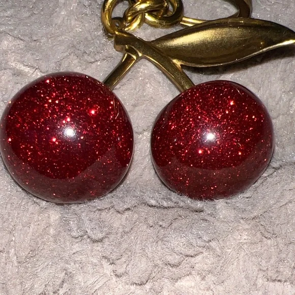 Cherry Key Holder with Gold Accents - Picture 2 of 3